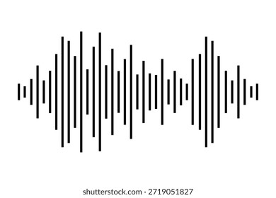  Podcast Sound Waves Audio Waveform Line Icons Voice Signal Music Broadcast design, , isolated, illustration, vector, background, icon,