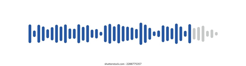 Podcast sound waves collection. voice message for social media app. Equalizer template, sound spectrum. Vector isolated illustration