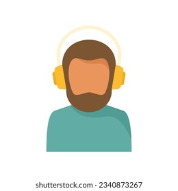 Podcast speaker icon. Flat illustration of Podcast speaker vector icon for web design isolated