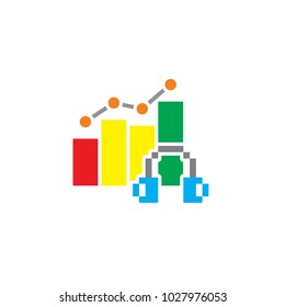 Podcast Stat Logo Icon Design