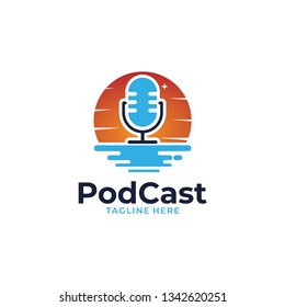 Podcast studio logo