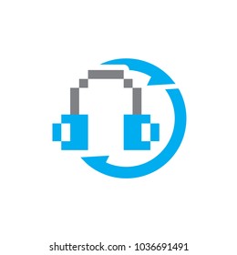 Podcast Sync Logo Icon Design