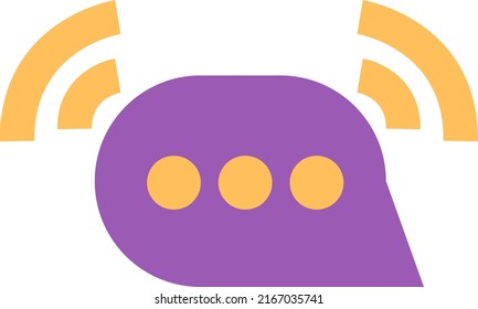 Podcast talk, illustration, vector on a white background.