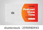 Podcast thumbnail and podcast cover template design 