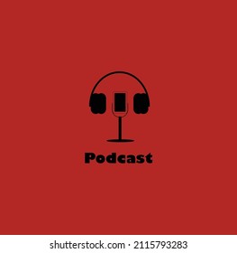 podcast Vektorkunst . Headset 