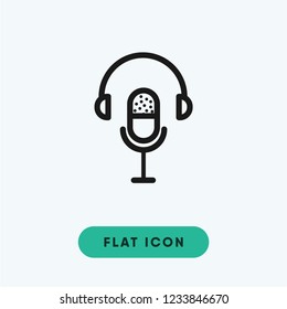 Podcast vector icon