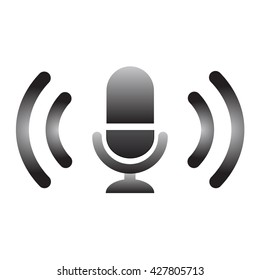 Podcast vector icon.