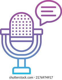 Podcast vector icon. Can be used for printing, mobile and web applications.