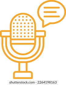 Podcast vector icon. Can be used for printing, mobile and web applications.