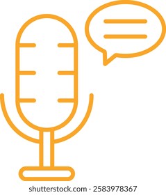Podcast vector icon. Can be used for printing, mobile and web applications.