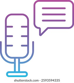 Podcast vector icon. Can be used for printing, mobile and web applications.