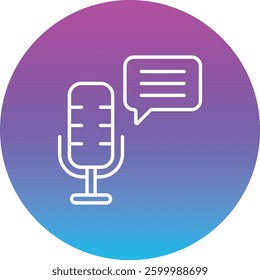 Podcast vector icon. Can be used for printing, mobile and web applications.
