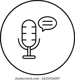 Podcast vector icon. Can be used for printing, mobile and web applications.