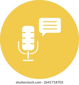 Podcast vector icon. Can be used for printing, mobile and web applications.