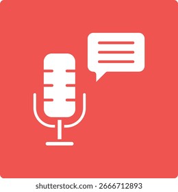 Podcast vector icon. Can be used for printing, mobile and web applications.