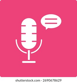 Icono de Vector de podcast. Se puede utilizar para aplicaciones de impresión, móviles y de Web.
