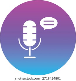 Icono de Vector de podcast. Se puede utilizar para aplicaciones de impresión, móviles y de Web.
