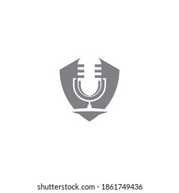 Plantilla de la ilustración de diseño de iconos de Podcast Vector