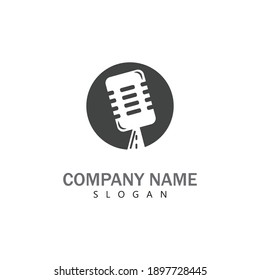 Podcast Vector icon design illustration Template
