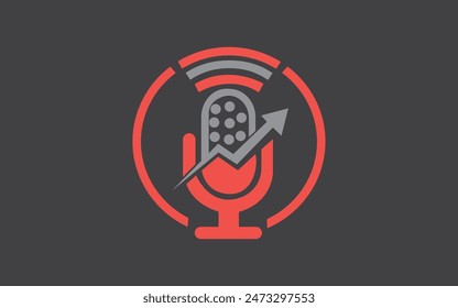 Podcast Vector icon design illustration Pro Vector