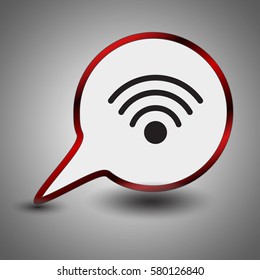 Podcast vector icon. Web design style