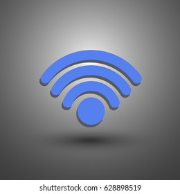 Podcast vector web icon. Wifi sign