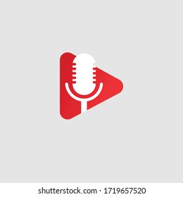 Podcasting graphic trendy illustration Design.