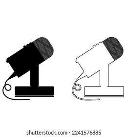Podcastmic vector for graphic resources