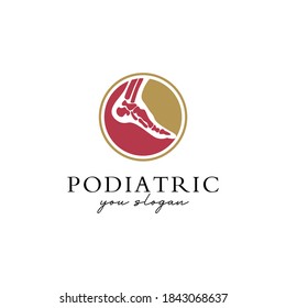podiatric care for foot ,logo vector editable