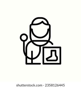 podiatrist icon, isolated icon in light background, perfect for website, blog, logo, graphic design, social media, UI, mobile app