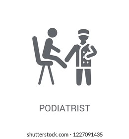 Podiatrist icon. Trendy Podiatrist logo concept on white background from Professions collection. Suitable for use on web apps, mobile apps and print media.