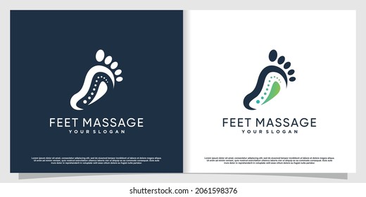 Podiatrist logo with creative element style Premium Vector part 5