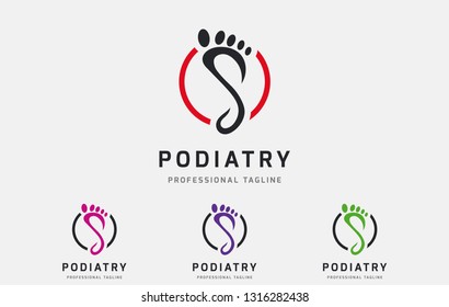 Podiatry  Circle Logo Design - Vector File