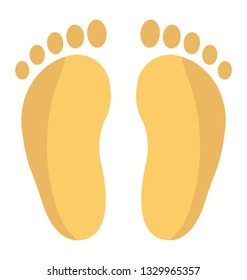 Podiatry flat icon design 