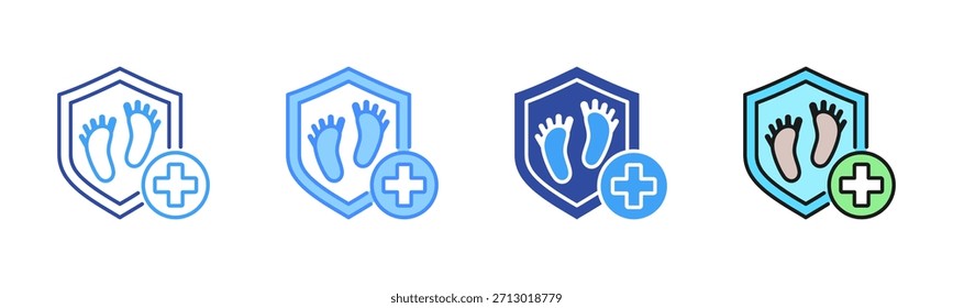 Ícone Podiatry, Conjunto de ícones com vários estilos