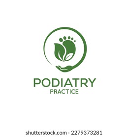 PODIATRY PEDICURE FOOT CARE VECTOR LOGO