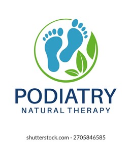 Podiatry practice logo vector template