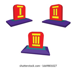 podio para 1 2 y 3 lugares. ilustración vectorial