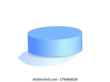 Podium 3d background stand , advertising show mockup empty design abstract decoration template, sign isolated vector illustration display product room 
