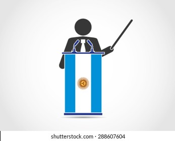 Podium Argentina Speech Agenda Analyze