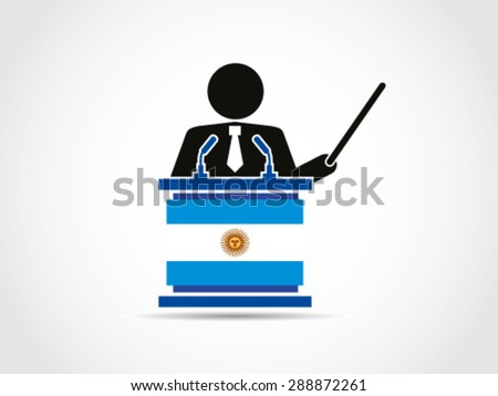 Podium Argentina Speech Agenda Programs Analyze Instructor