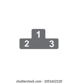 podium awards icon. Simple element illustration. podium awards symbol design template. Can be used for web and mobile on white background