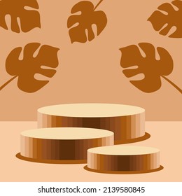 Podium backdrop for placing products or displaying products Suitable for product promotion