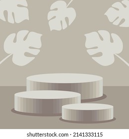 Podium backdrop for placing products or displaying products Suitable for product promotion