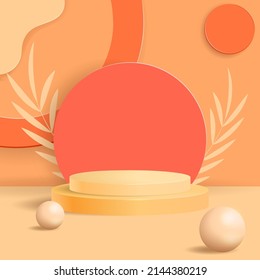 Podium background 3d mock up display. You can use it to promote your product to make it look more attractive