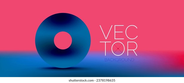 Fondo de podio adornado con formas geométricas de color de gradiente fluido. El diseño moderno y de atracción ocular. Los gradientes líquidos infunden un elemento de fluidez y energía