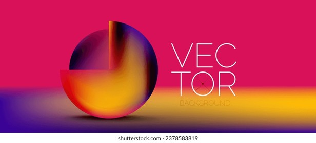 Podium background adorned with fluid gradient color geometric shapes. Eye-catching and modern design. The liquid gradients infuse element of fluidity and energy