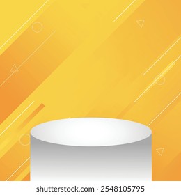 Podium background for cosmetic product presentation and advertisement.