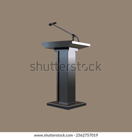 PODIUM BALCK AND WETE VECTOR DESIGN