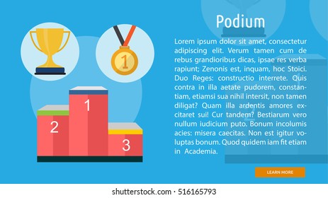Podium Conceptual Banner